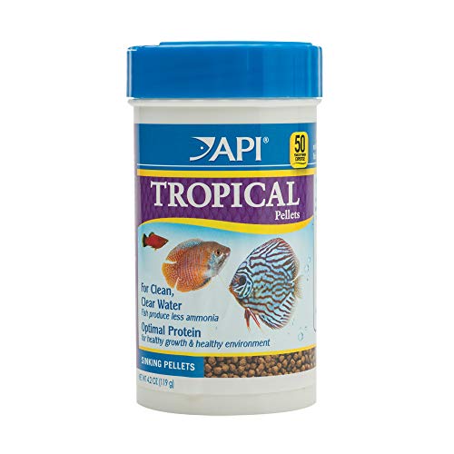 API TROPISKE PELLETS Sinking Pellets Fish Food 4.2-ounce Container, Medium (823B)