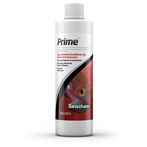 Seachem Prime frisk- og saltvandskonditioneringsmiddel - kemisk fjerner og afgiftningsmiddel 500 ml