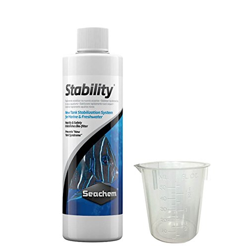 Seachem-stabilitet, 500 ml m / 50 ml målekopspakke